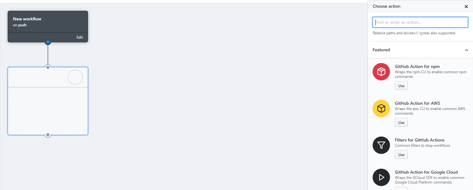 Choose Github Action